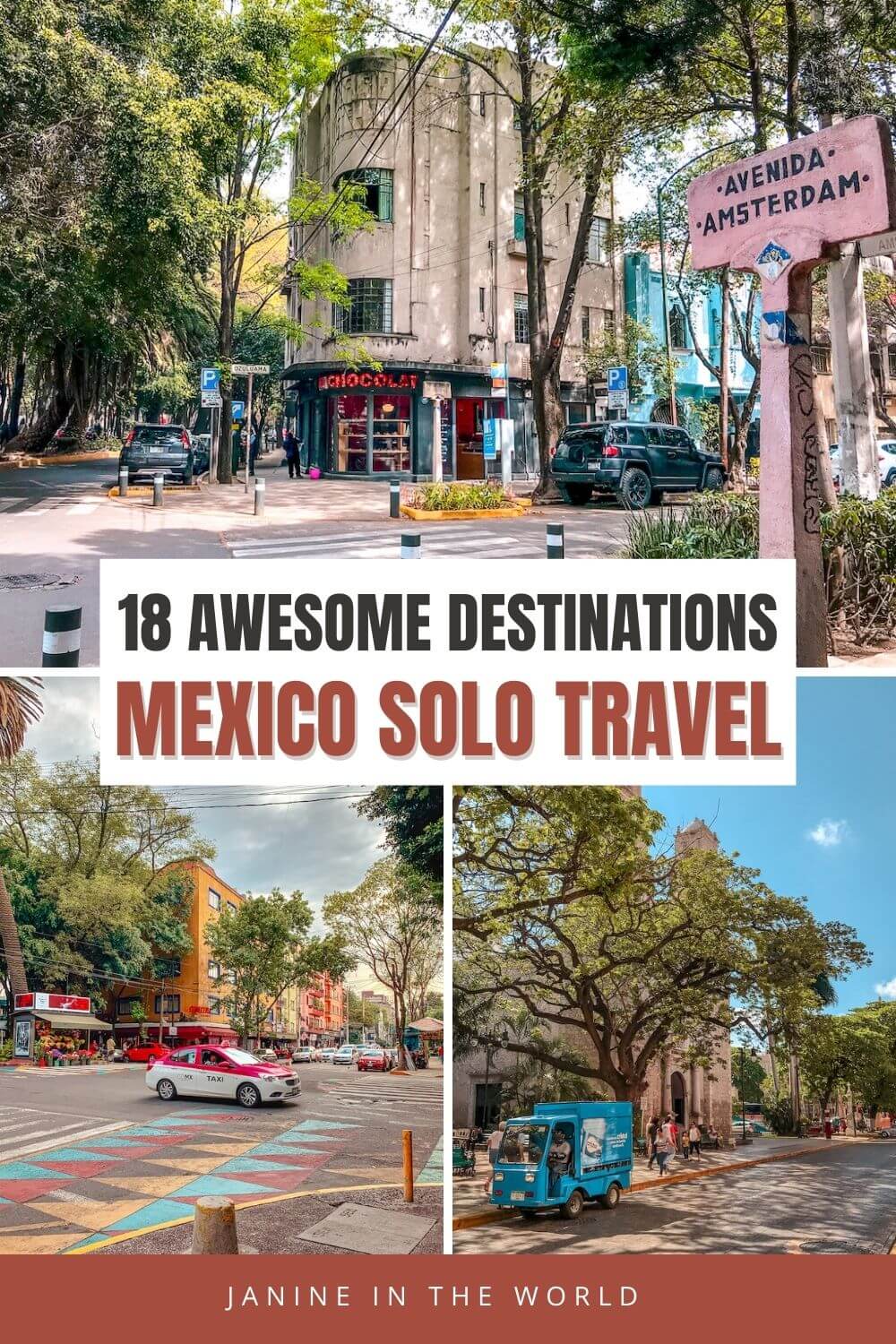 pinterest image reading "18 awesome destinations for mexico solo travel"