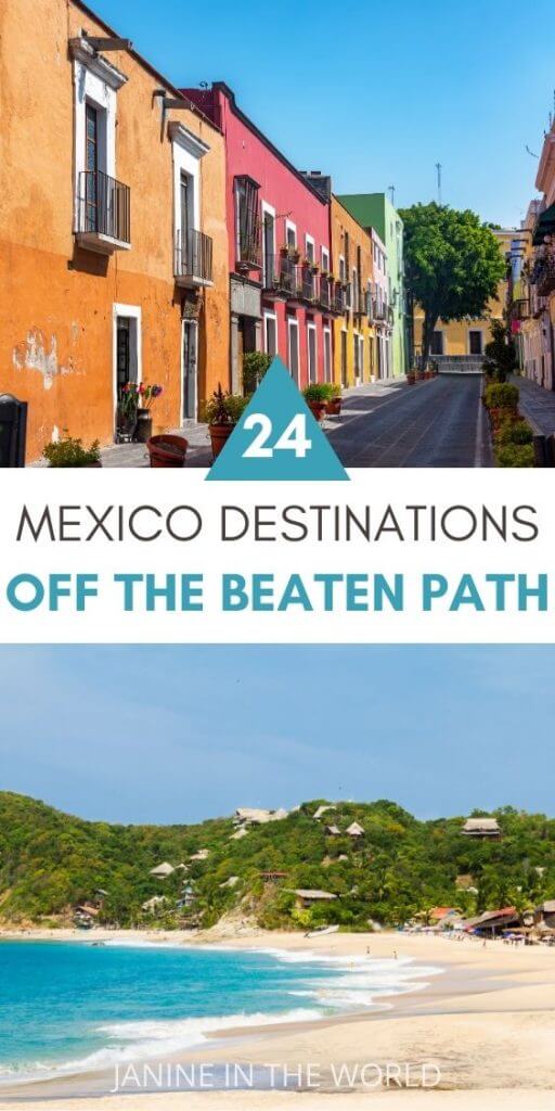 pin image reading 24 Mexico Destinations off the Beaten Path