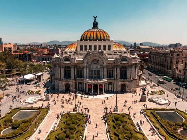 4 days in mexico city should definitely involve a stop at the palacio de bellas artes