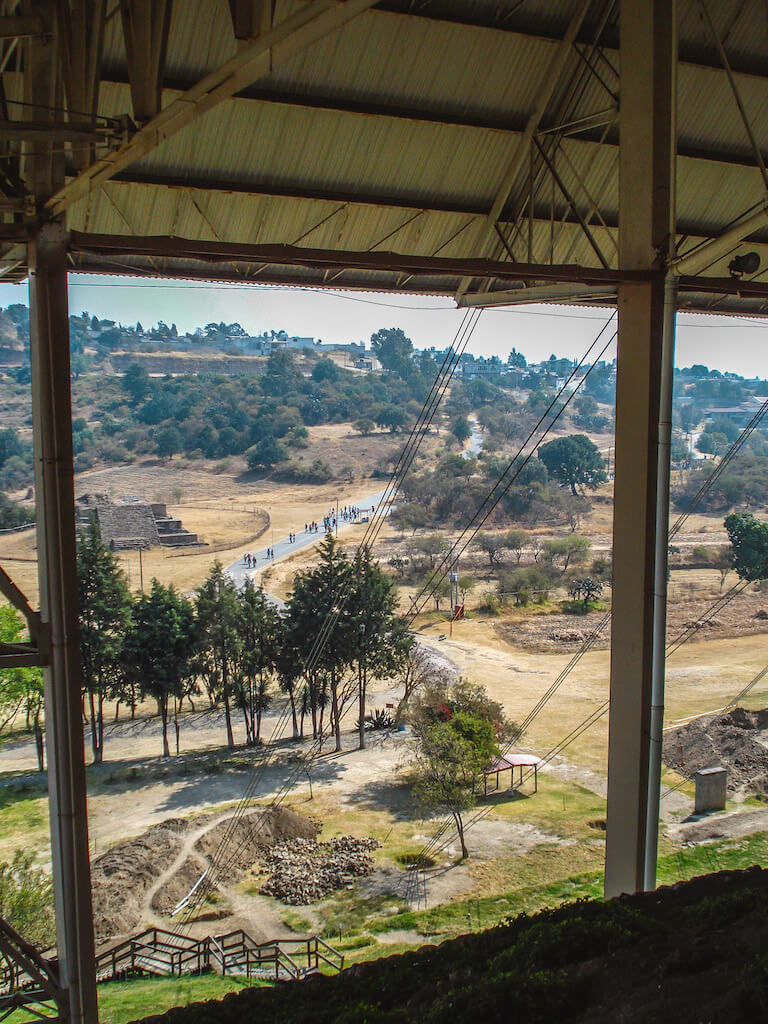 View of the Mexican ruins of Cacaxtla