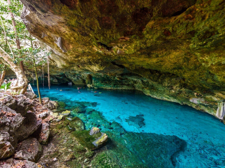 cenote dos ojos makes a great day trip from tulum or playa del carmen