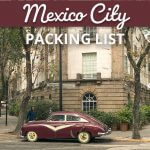 Planning a Mexico City? This packing list will help you determine exactly what to wear in Mexico City. Best of all, you'll be able to fit everything in your carry-on! | Mexico City travel | Mexico City | Mexico City Packing List | Carry on travel | Mexico travel | Mexico vacation | #mexico #packinglist #mexicocity #traveltips #packingtips