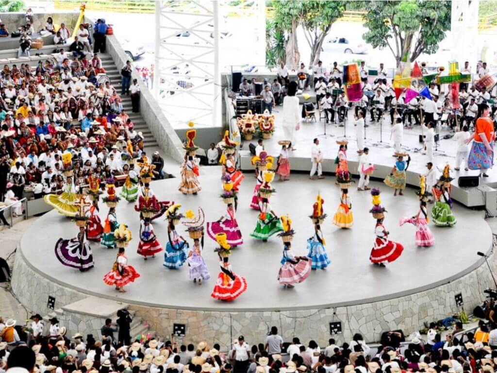 Each year people gather to perform traditional dances at Mexico's Guelaguetza festival in Oaxaca