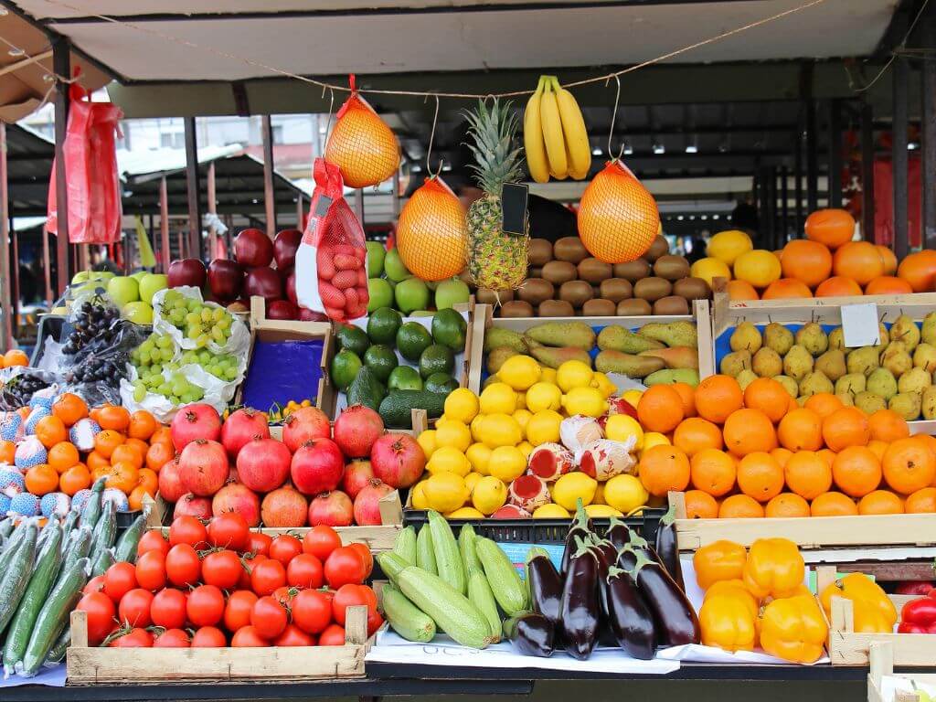 market stand in mexico