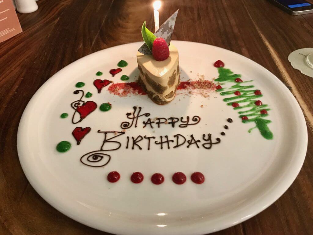 birthday cake at the westin cozumel