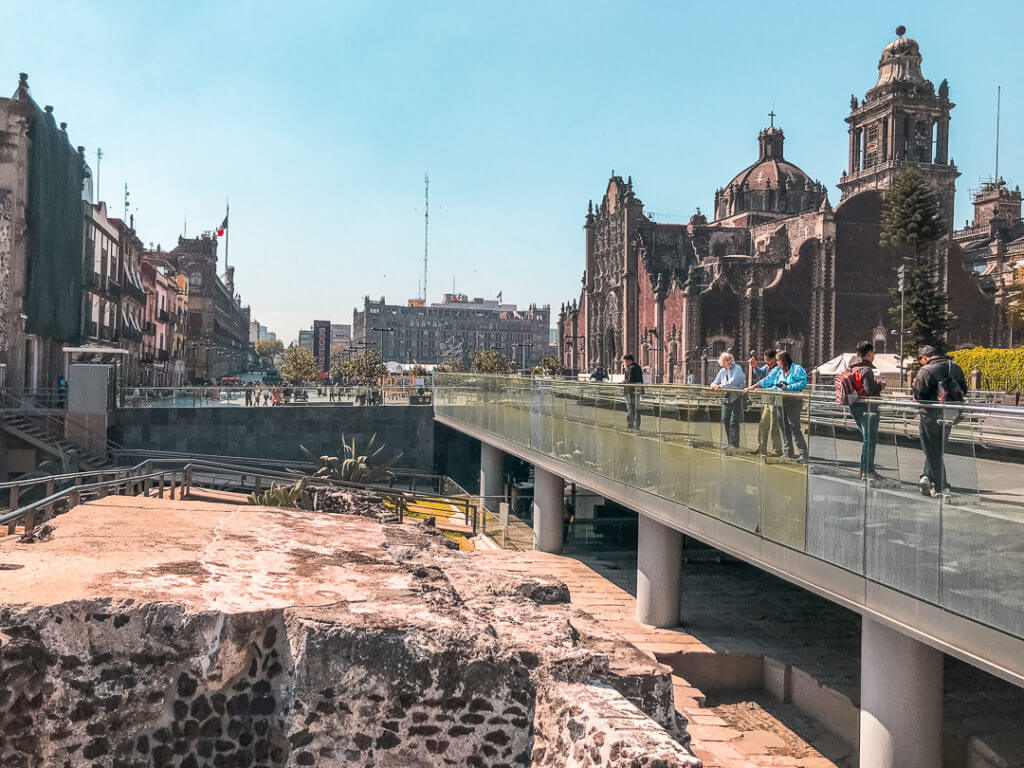 Templo Mayor ruins in Mexico City