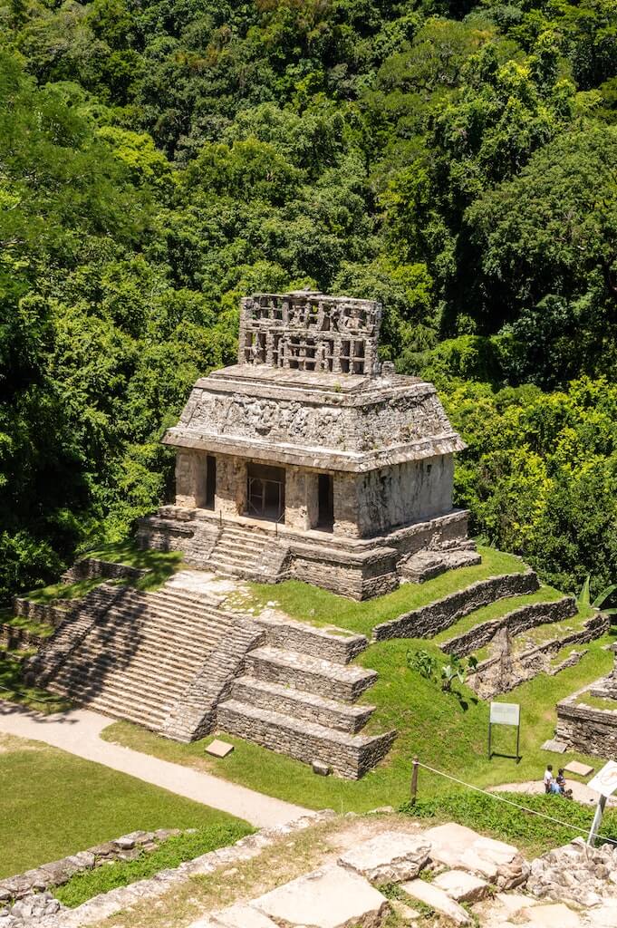 structure at the Palenque ruins in Chiapas, Mexico