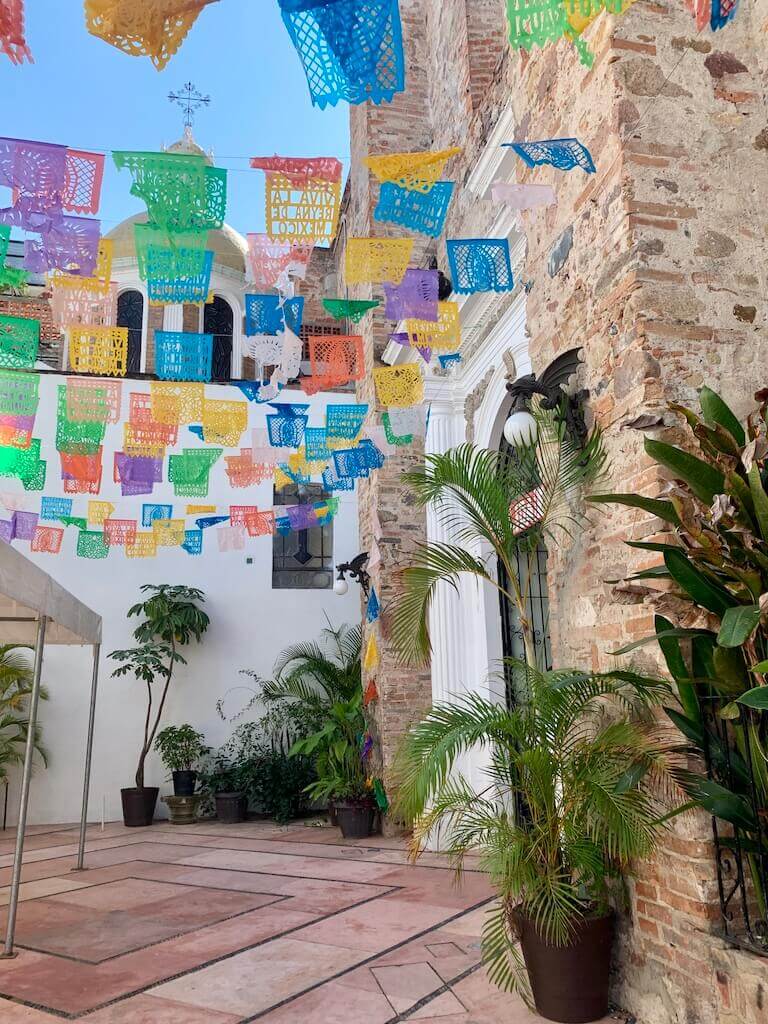 Puerto Vallarta cathedral courtyard