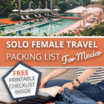 solo female travel packing list for Mexico