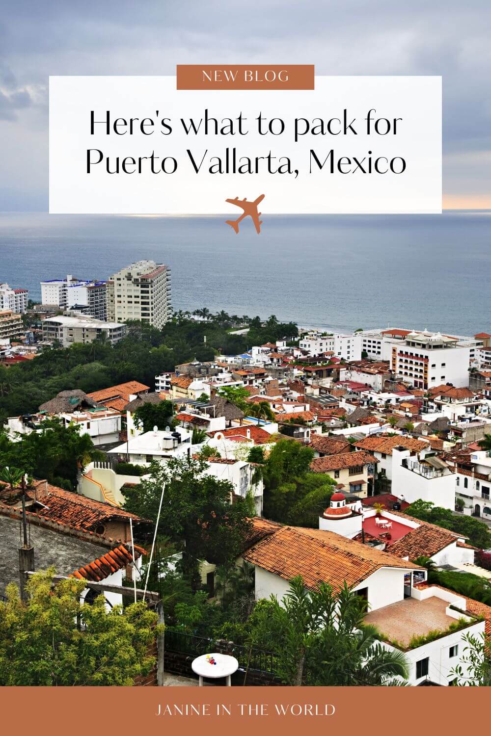 Pinterest image reading "here's what to pack for Puerto Vallarta, Mexico"